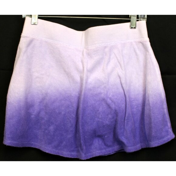 Justice Ombre Purple Skorts XXL 18 Terry Cloth Pull on Skirt Elastic Drawstring - Picture 5 of 6